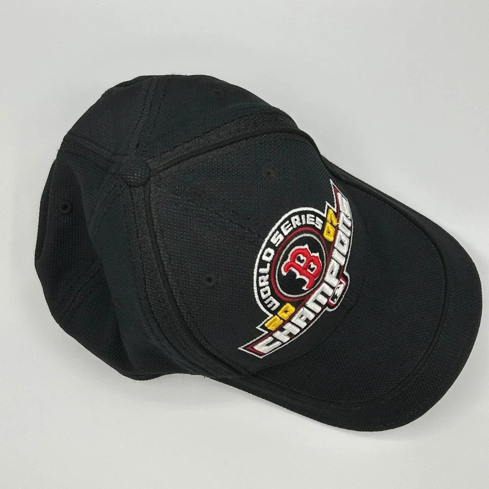 New Era‎ Boston Red Sox 2007 World Series Champions Stretch Fit Hat Black NEW
